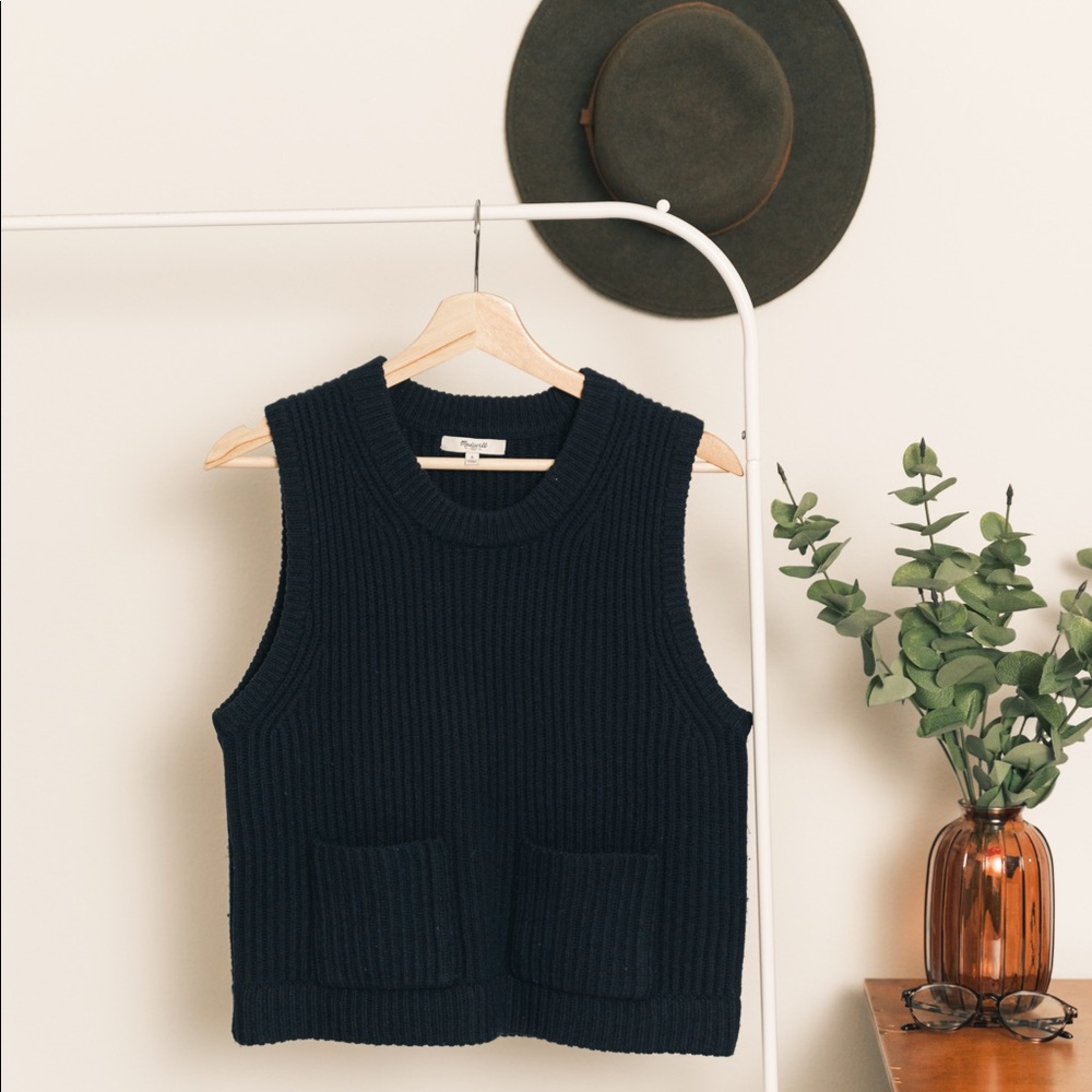 Madewell Navy Sweater Vest